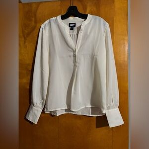 Lands' End Women's White Blouse